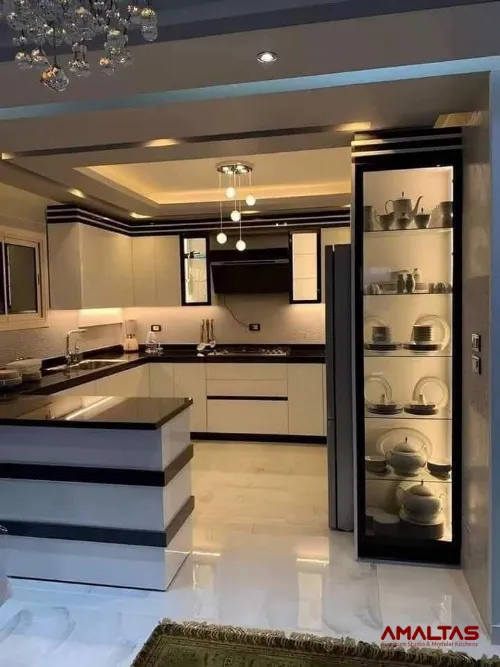 Kitchen with Crockery Unit