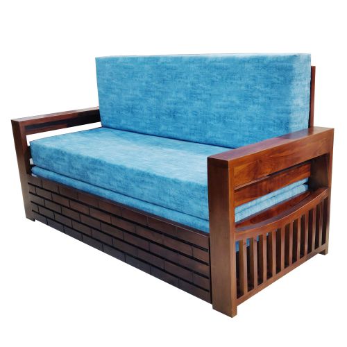 Amaltas Sofa Cum Bed in Teak Wood - Bedroom