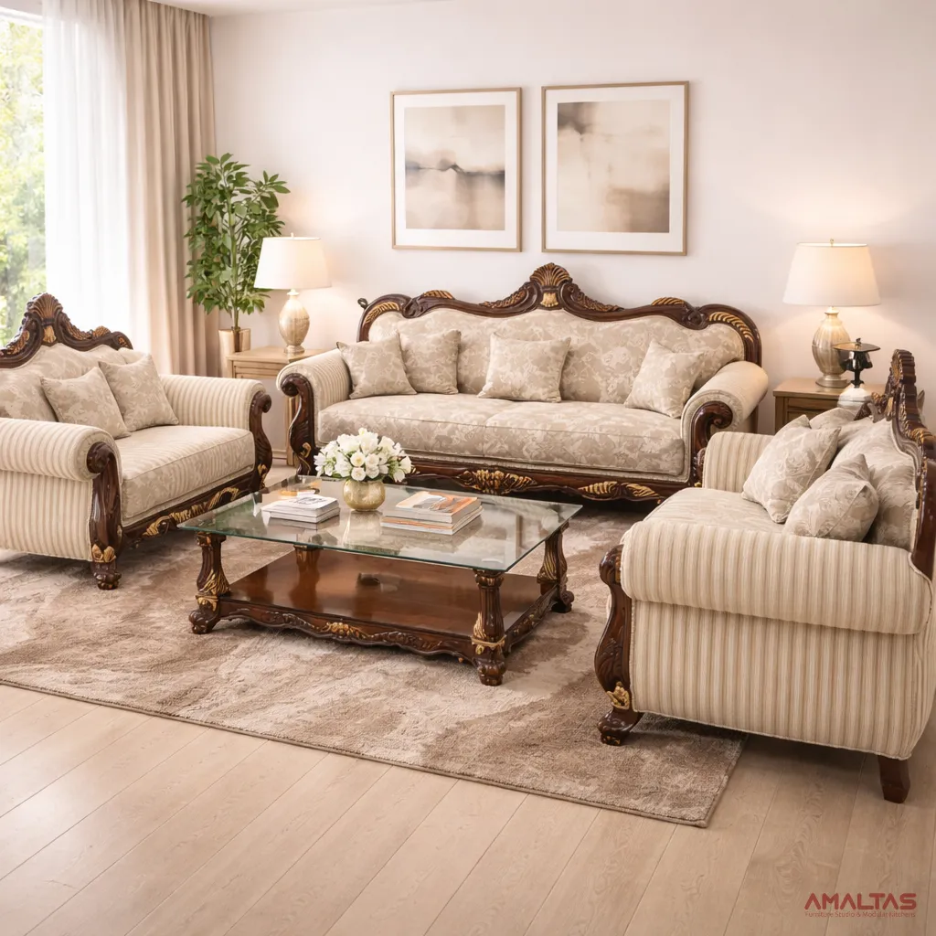Amaltas Regal Sofa Set