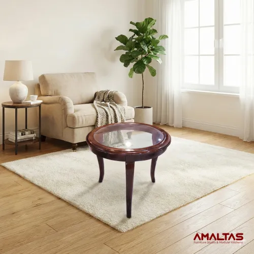 Amaltas Three Leged Peg Table cum Stool - Tables & Office