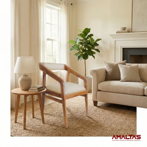 Amaltas Sheesham Wood Living Room Chair - Bedroom