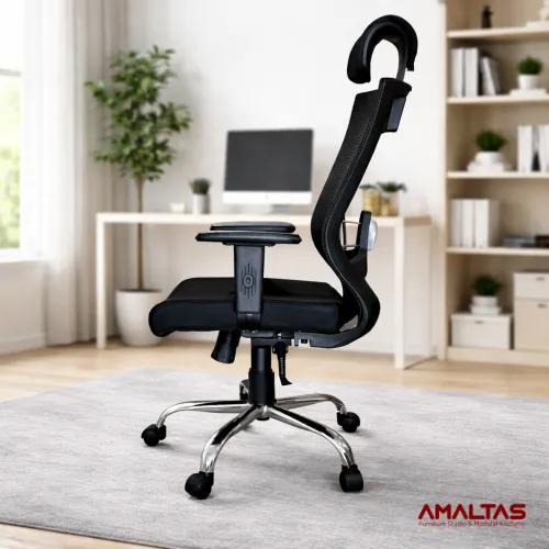 Amaltas Synchro Tilt Ergonomic Chair - Tables & Office