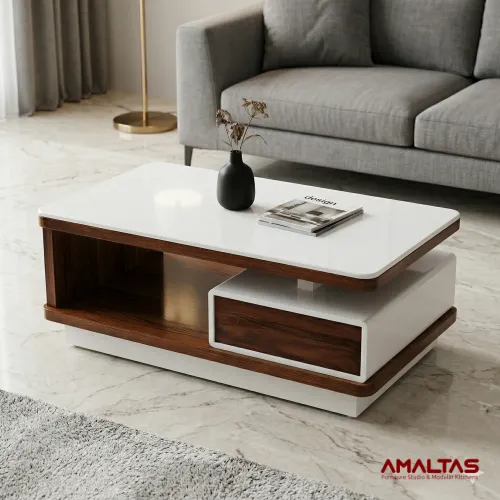 Amaltas Ebony Center Table - Tables & Office