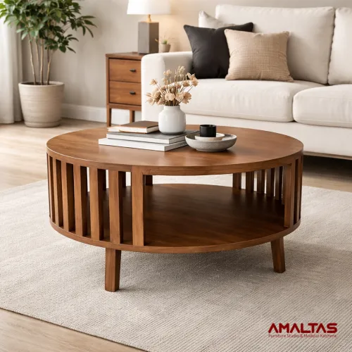 Amaltas Sudarshan Center Table - Tables & Office