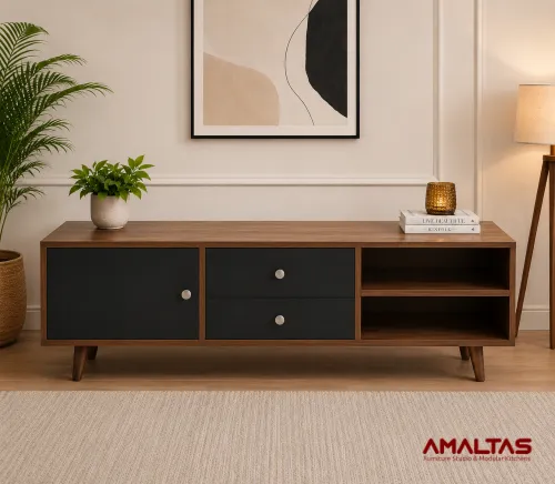 Amaltas Crown TV Unit - Wardrobes