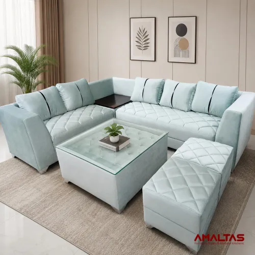 Amaltas Nova L Shaped Sofa Set - Sofas