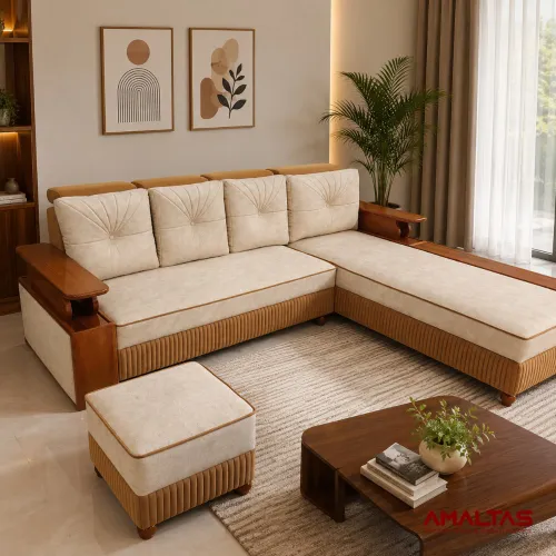 Amaltas Monarch L shaped sofa - Sofas