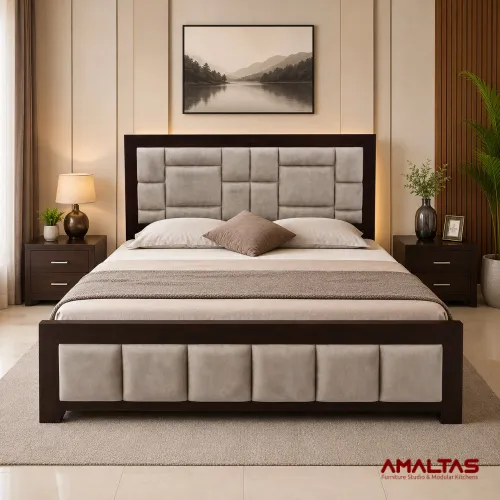 Amaltas Aviator Double Bed - Bedroom