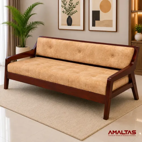 Amaltas Rio Teak Wood Sofa - Sofas