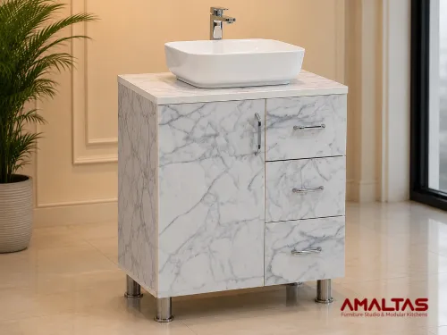 Amaltas Trident Bathroom Vanity - Interior
