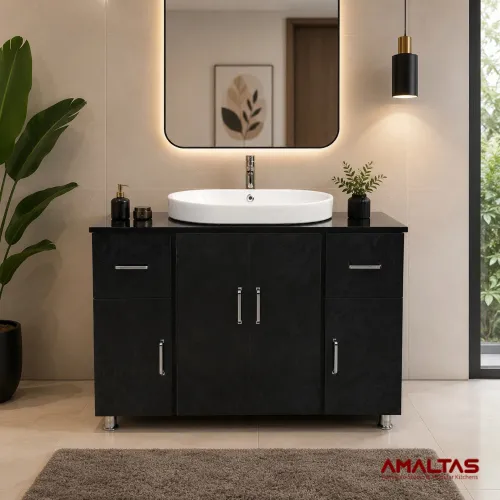 Amaltas Aura Semi-Counter Bathroom Vanity - Interior