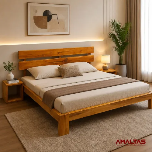 Amaltas Axis without stroage double bed - Bedroom